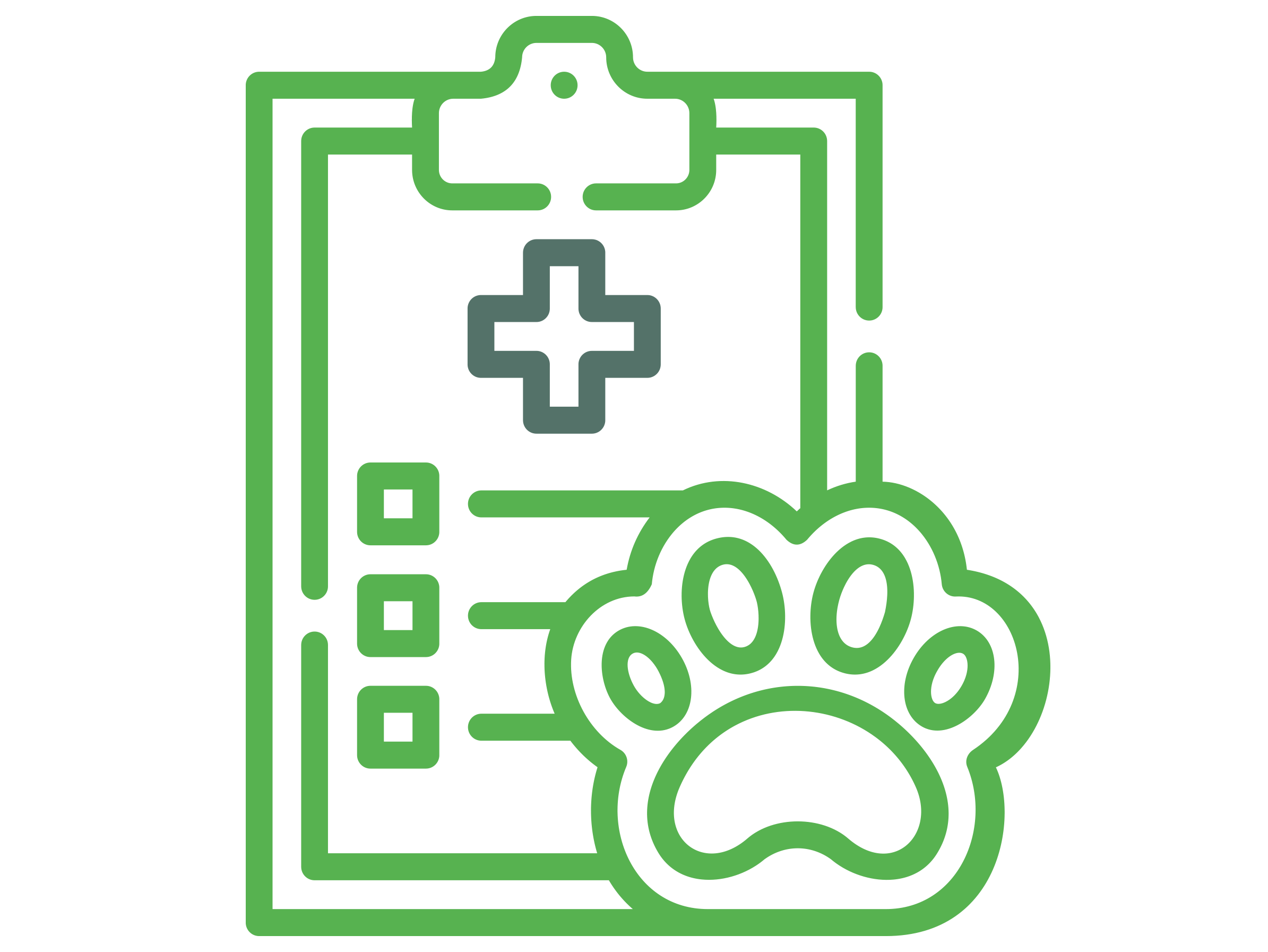 Icono de historial médico y datos de salud de mascota en el perfil PetLat