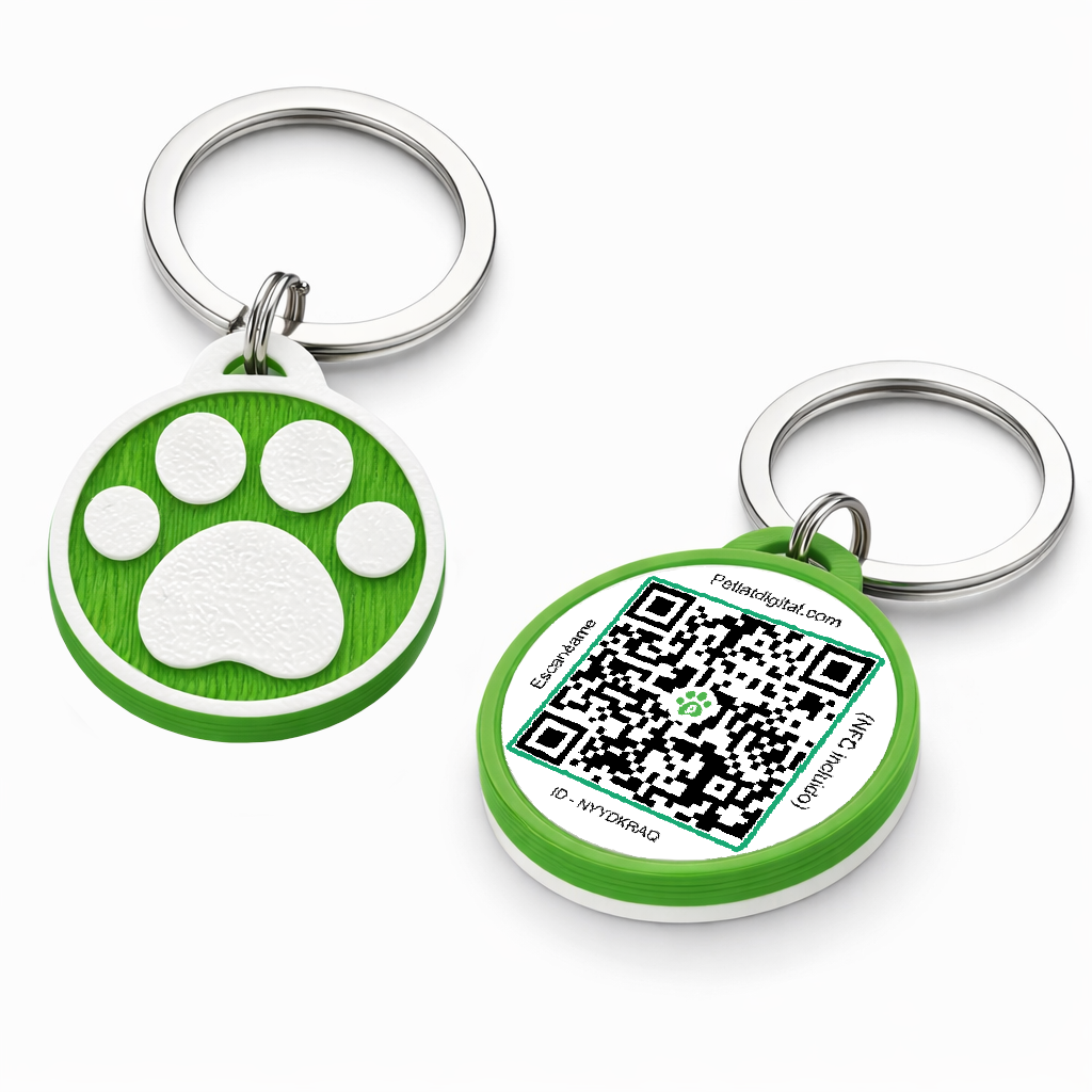 Placa de identificación Digital Verde